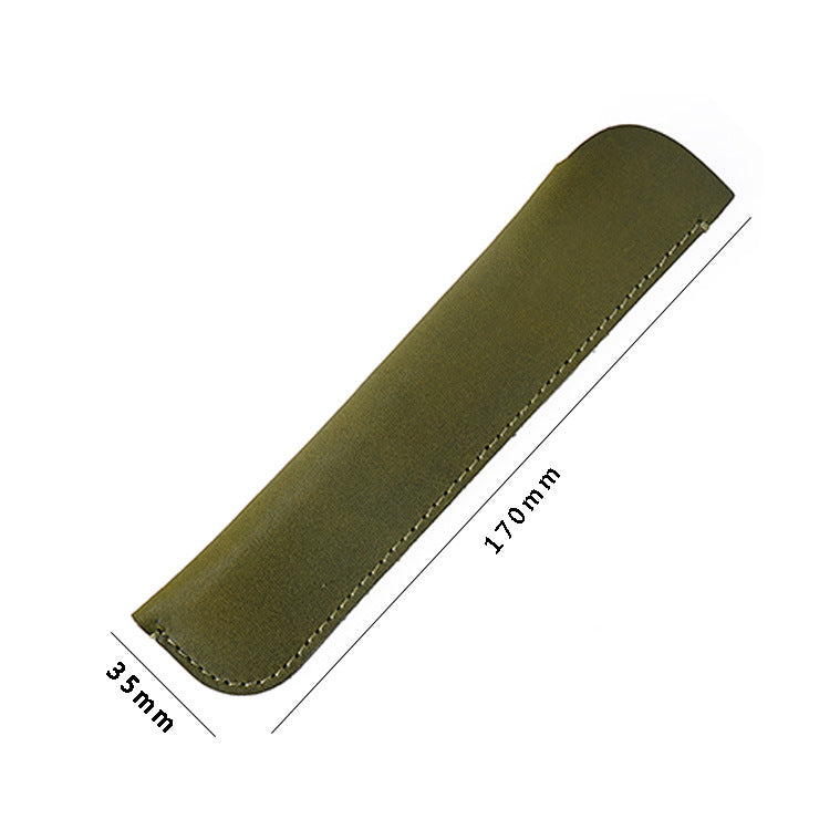 Wholesale Retro Handmade Cowhide Creative Steel Pen Jacket Bag